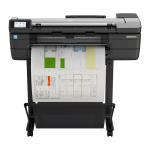 HP DesignJet T830 Large Format Multifunction Wireless Plotter Printer - 24", with Mobile Printing