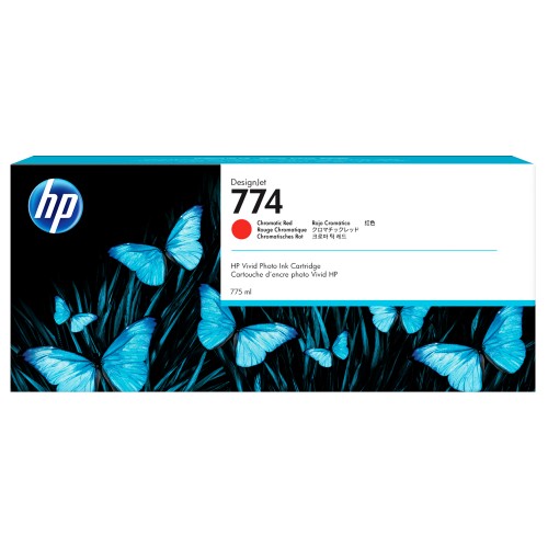 HP 774 775-ml Chromatic Red DesignJet Ink Cartridge